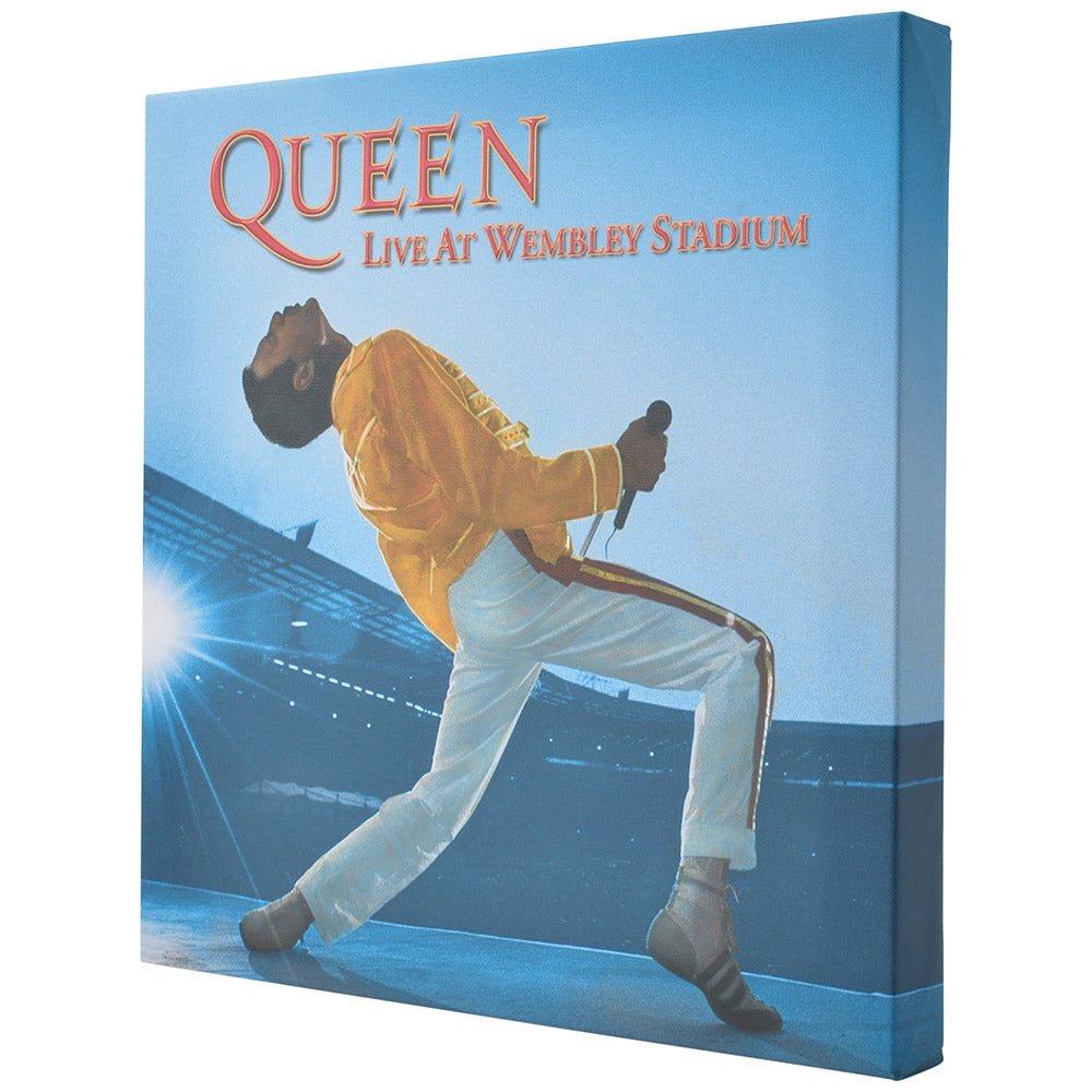 QUEEN - (フレディ 生誕 80年 ) - Live at Wembley Stadium/ キャンバス・プリント木枠(40×40×3.8cm)
